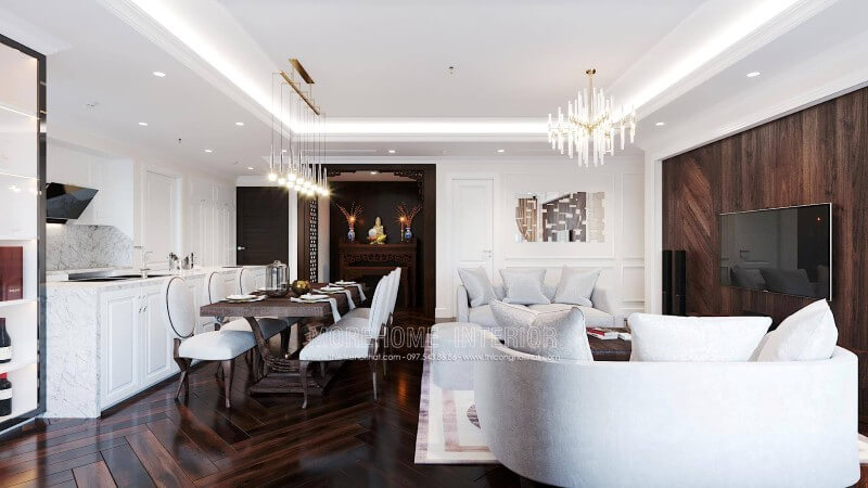 Mẫu tủ bếp màu trắng không bao giờ lỗi mốt hiện nay Tủ bếp đẹp, tủ bếp đẹp hiện đại, tủ bếp An Cường, tủ bếp cao cấp