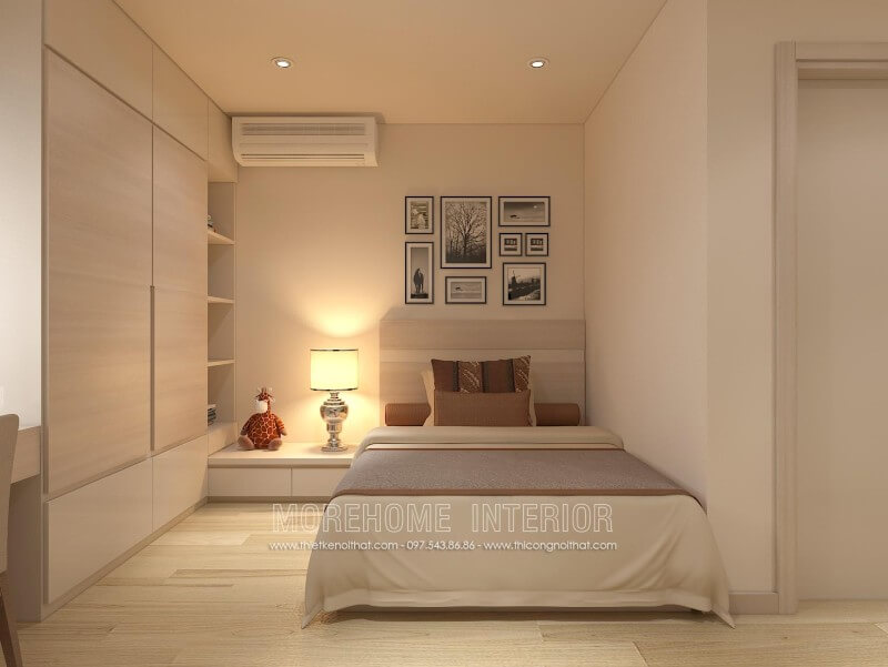 Giường ngủ chung cư hiện đại