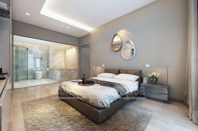 Giường ngủ chung cư hiện đại